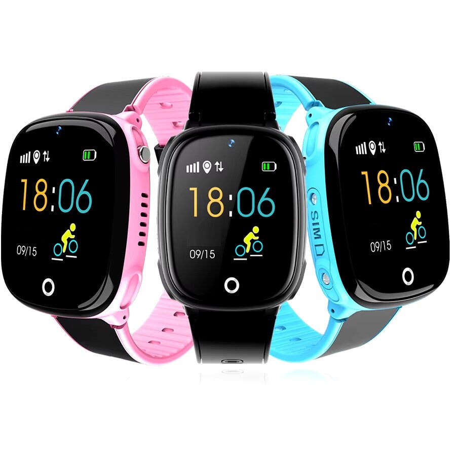 Montre connectée enfant GPS SW-7863 avec écrans numériques et bracelets colorés