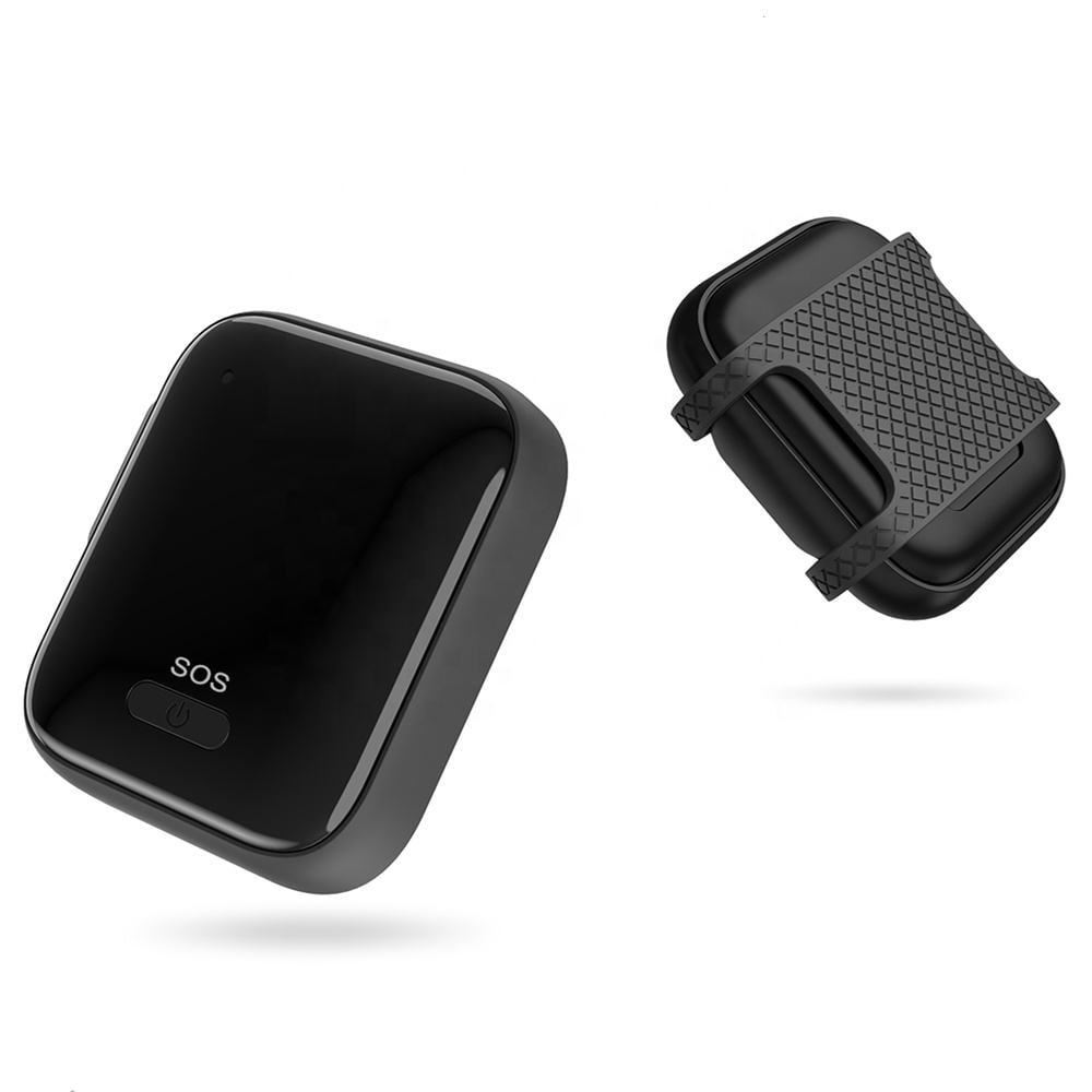 Traceur GPS 4G pour animaux avec clip de montage texturé et carte SIM intégrée