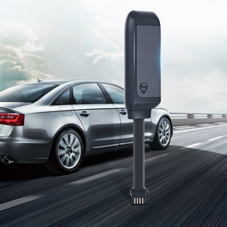 Câble de recharge USB noir avec connecteur Dell pour Tracker GPS Voiture Moto