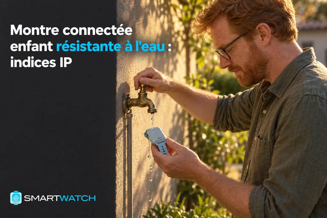 Montre connectée enfant résistante à l'eau : indices IP
