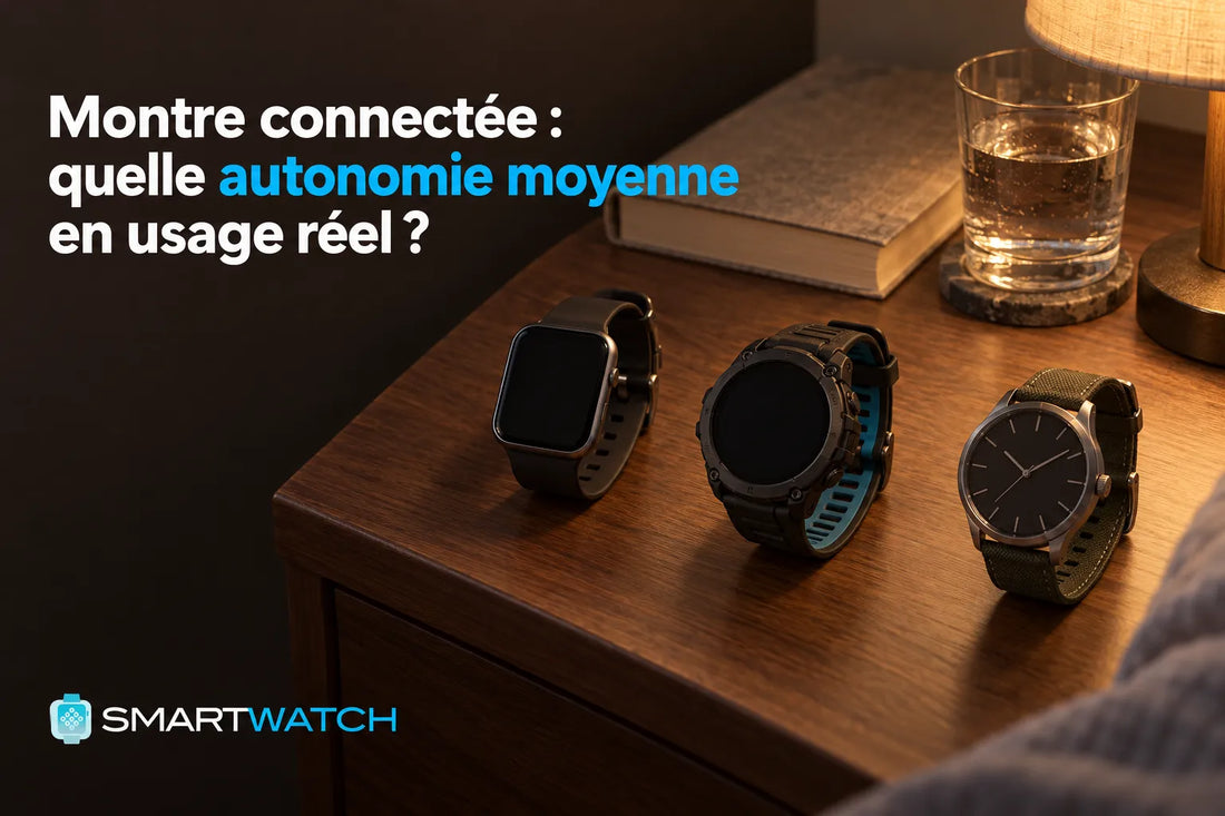 Montre connectée : quelle autonomie moyenne en usage réel ?