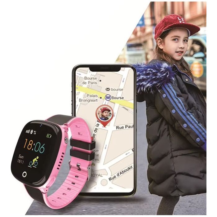 Montre Connectée Enfant GPS SW-7863 - SW-7863B - iSmartwatch®