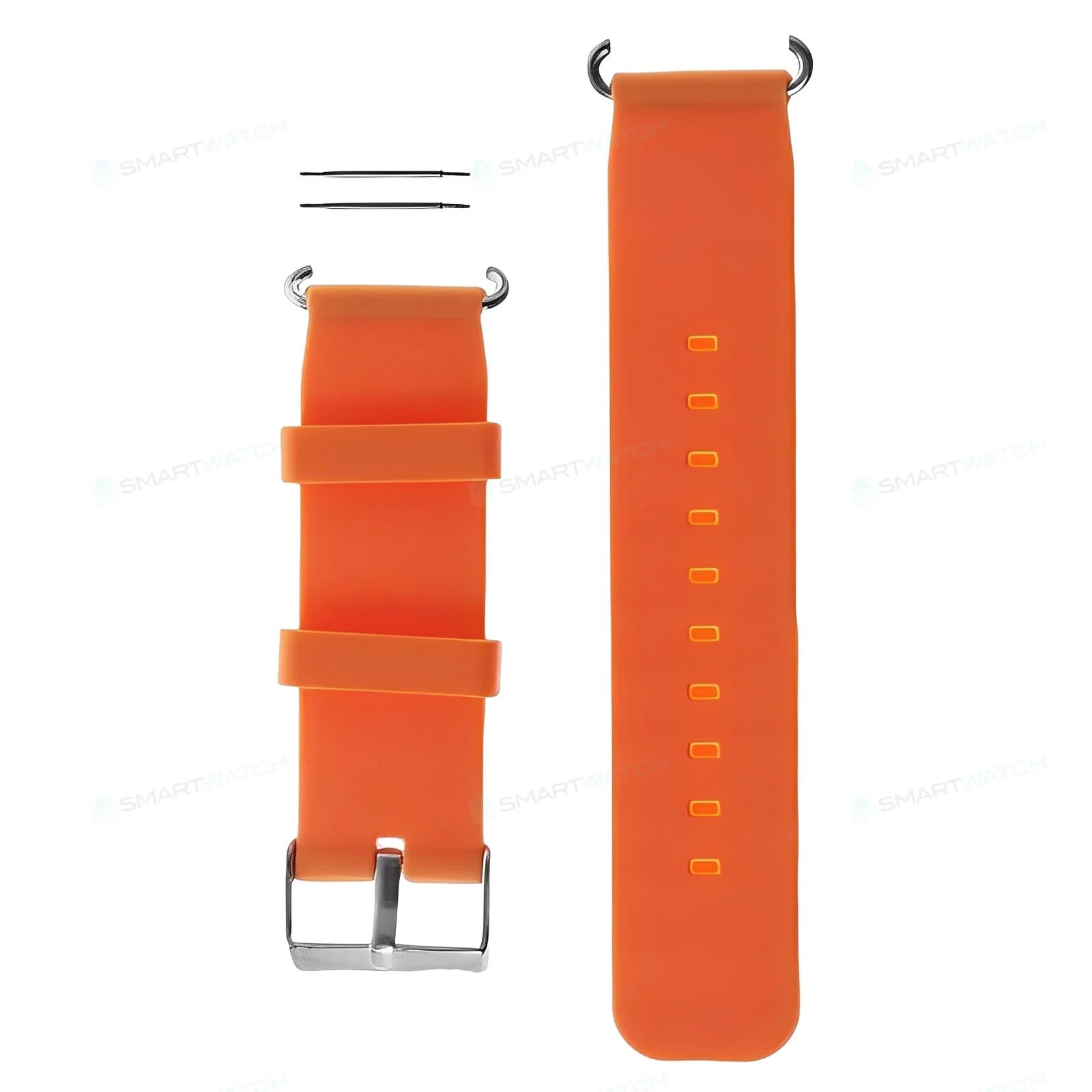 Orange Bracelet de Montre Connectée Enfant SW-7999 Silicone Souple Coloré Remplacement Durable