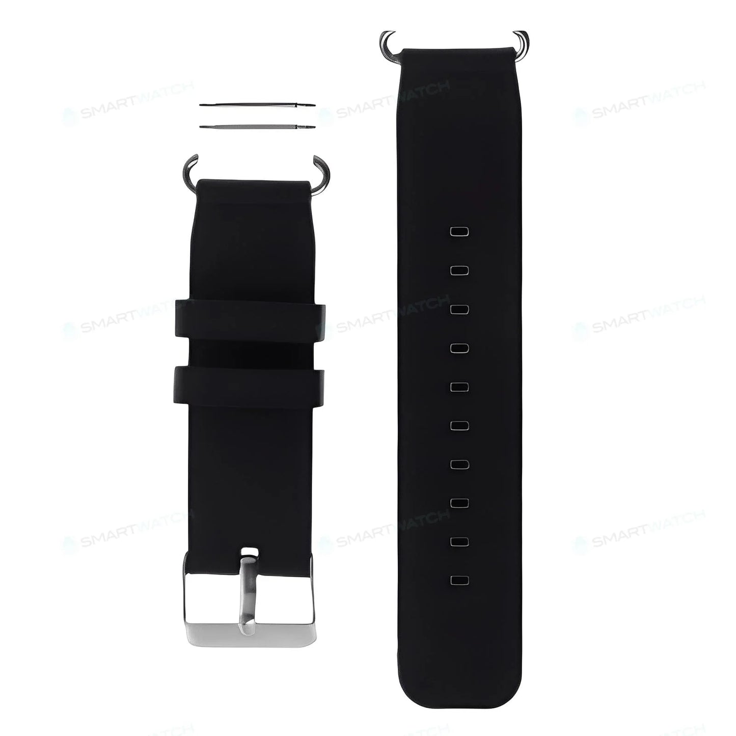 Noir Bracelet de Montre Connectée Enfant SW-7999 Silicone Souple Coloré Remplacement Durable