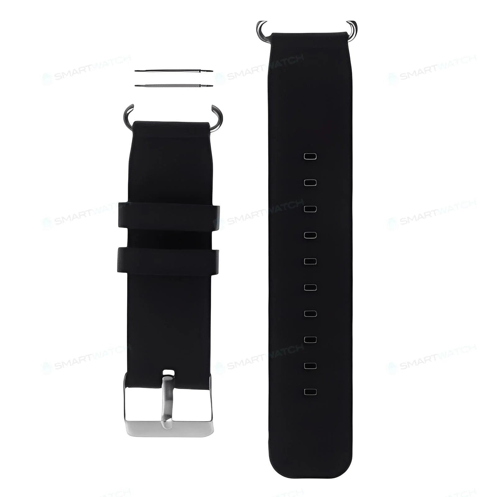 Noir Bracelet de Montre Connectée Enfant SW-7999 Silicone Souple Coloré Remplacement Durable