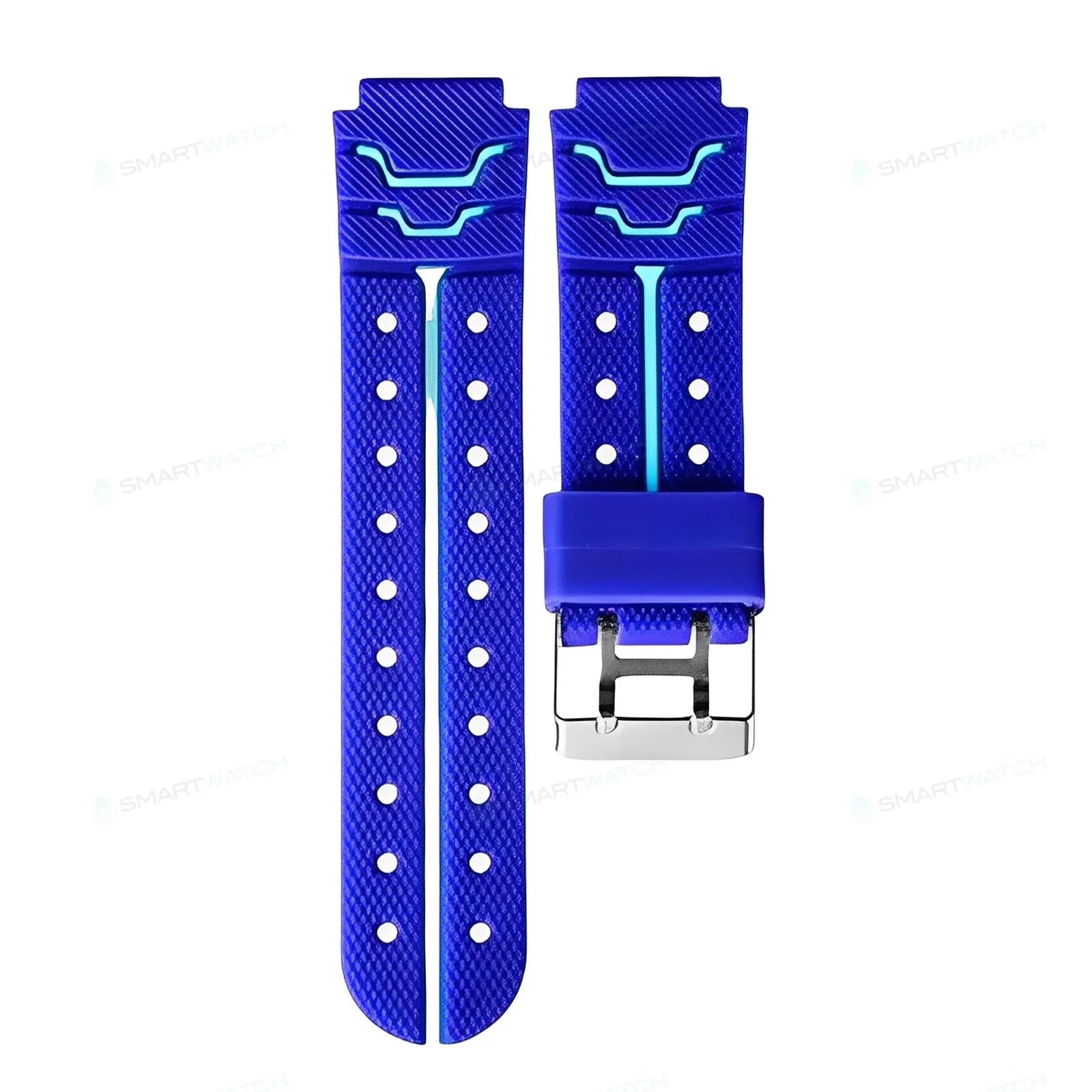 Bleu Bracelet de Remplacement en Silicone Confortable pour Montre Connectée Enfant SW-7124, SW-9158