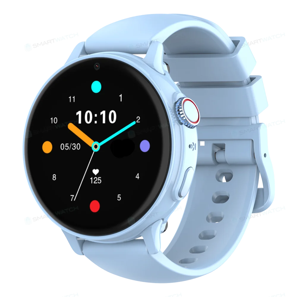 Bleu Montre connectée enfant 4G avec GPS, appels vidéo | PureVision SW9150