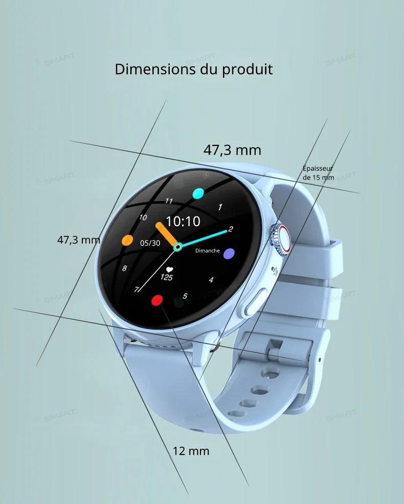 Montre connectée enfant 4G avec GPS, appels vidéo | PureVision SW9150