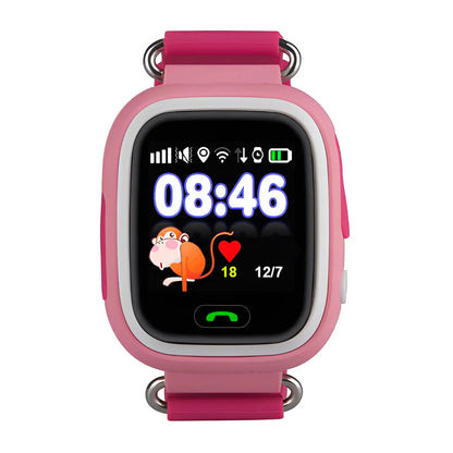 Rose Montre Connectée Enfant avec GPS - Capteur retrait poignet| Mini Explorer - SW7999