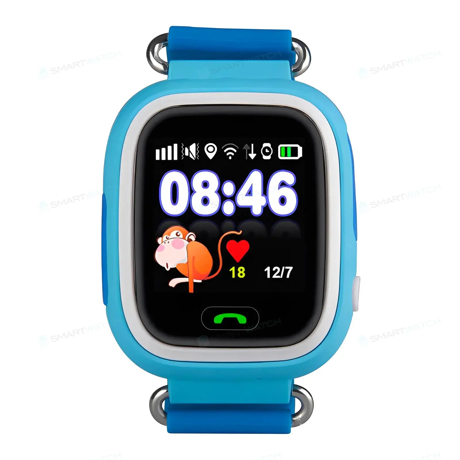 Bleu Montre Connectée Enfant avec GPS - Capteur retrait poignet| Mini Explorer - SW7999