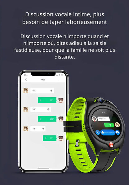 Montre Connectée Enfant capteur fréquence cardiaque et GPS 4G  | Sportwatch+ SW9401