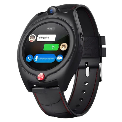 Noir Montre Connectée Enfant capteur fréquence cardiaque et GPS 4G  | Sportwatch+ SW9401