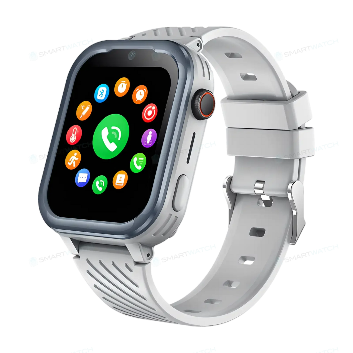 Gris Montre Connectée Enfant GPS 4G bouton SOS | MaxStyle - SW8185