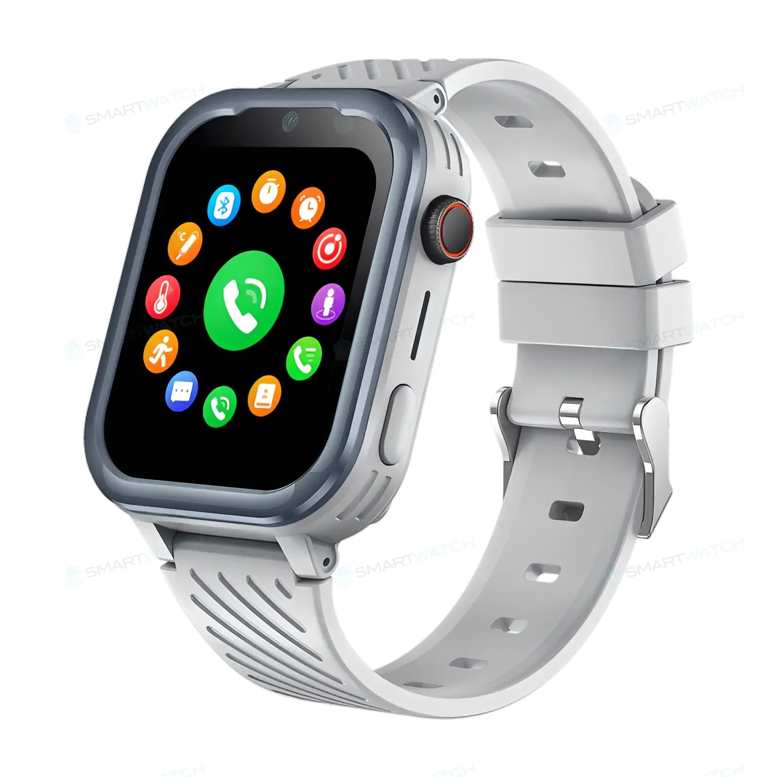 Gris Montre Connectée Enfant GPS 4G bouton SOS | MaxStyle - SW8185