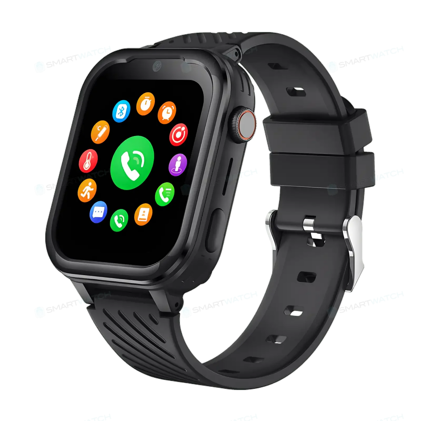 Noir Montre Connectée Enfant GPS 4G bouton SOS | MaxStyle - SW8185