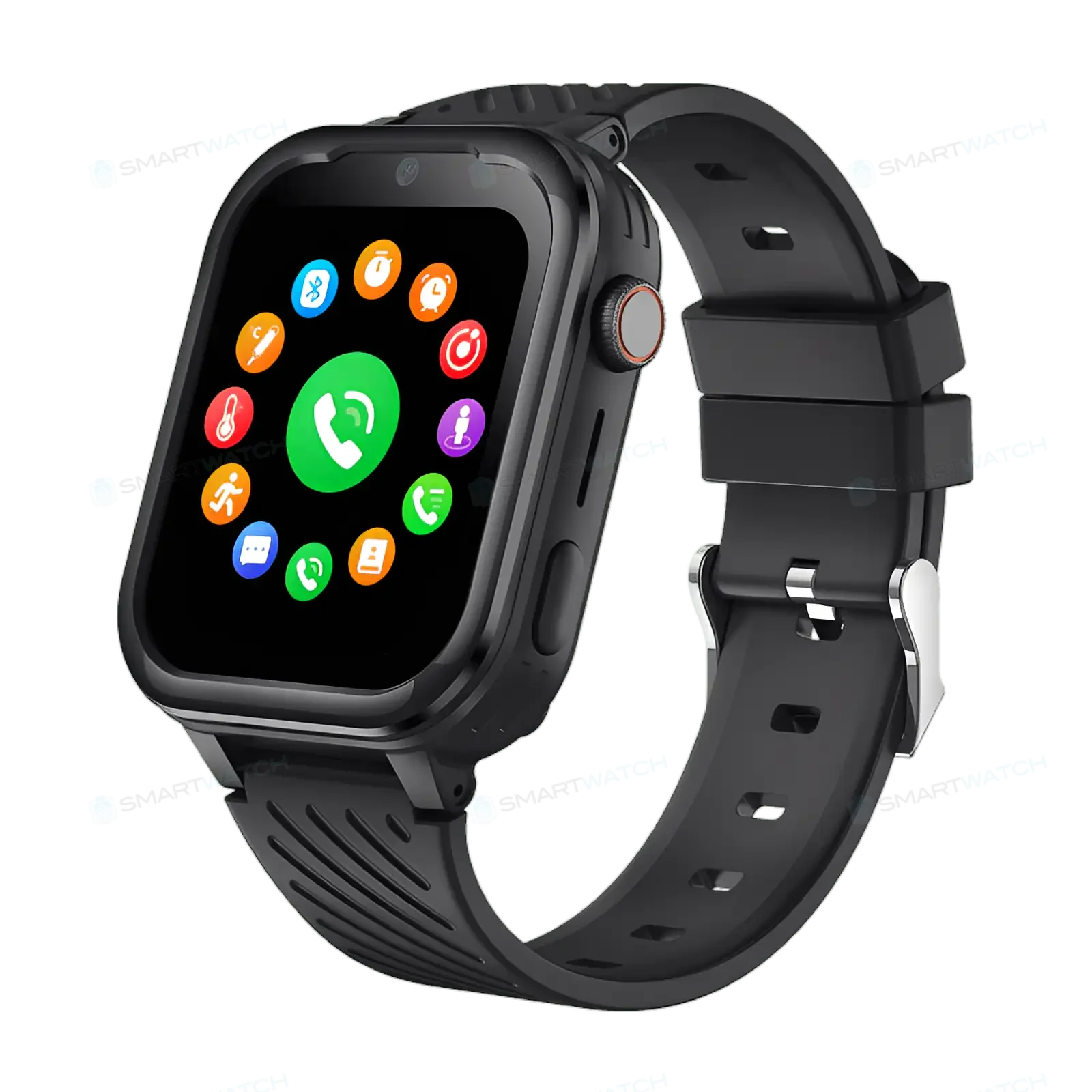 Noir Montre Connectée Enfant GPS 4G bouton SOS | MaxStyle - SW8185