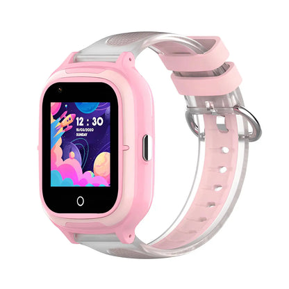 Rose Montre Connectée Enfant GPS 4G emplacement carte SIM | IconWatch - SW8258