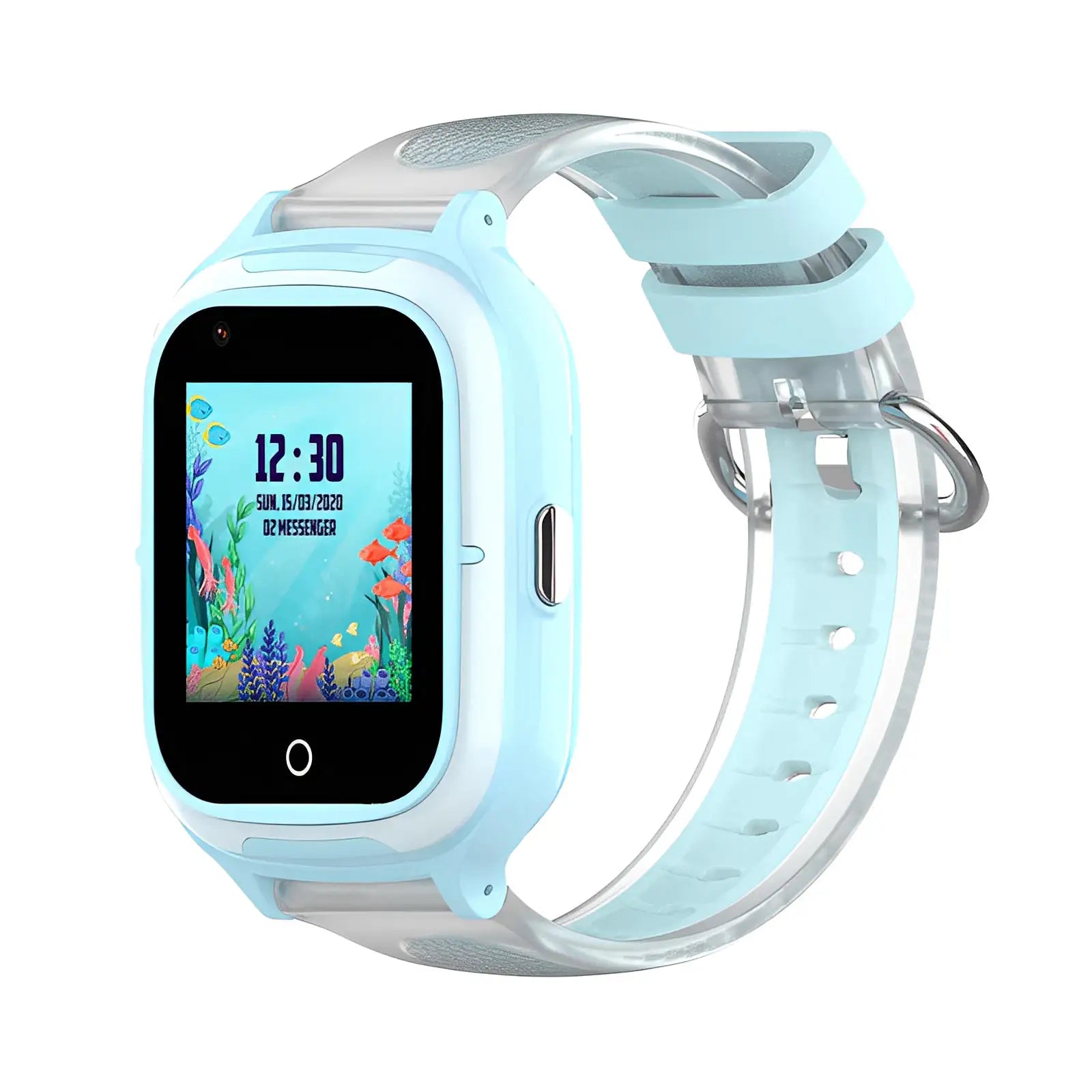 Bleu Montre Connectée Enfant GPS 4G emplacement carte SIM | IconWatch - SW8258