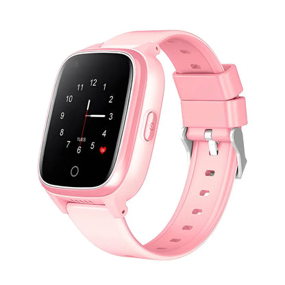 Rose Montre Connectée pour Enfant avec caméra GPS 4G capteur de retrait | KidPro - SW9437